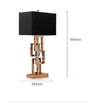 Postmodern Simple New Classical European Titanium Designer Creative Luxury Model Room Living Room Bedroom Decorative Table Lamp
