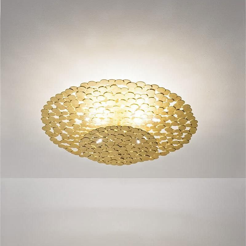 2022 Wholesale Silver Flat Round Shape Metallic Coated Hematite Flat Beads Pendant Light