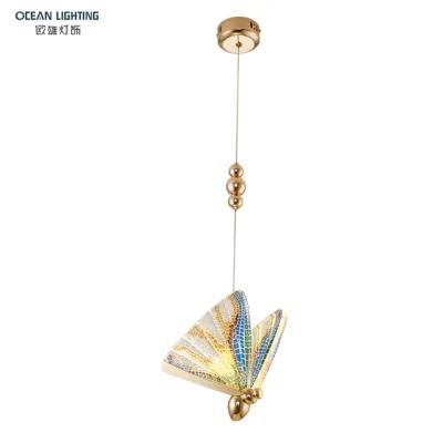 Ocean Lighting Colourful Crystal Chandelier Ceiling Pendant Lamp