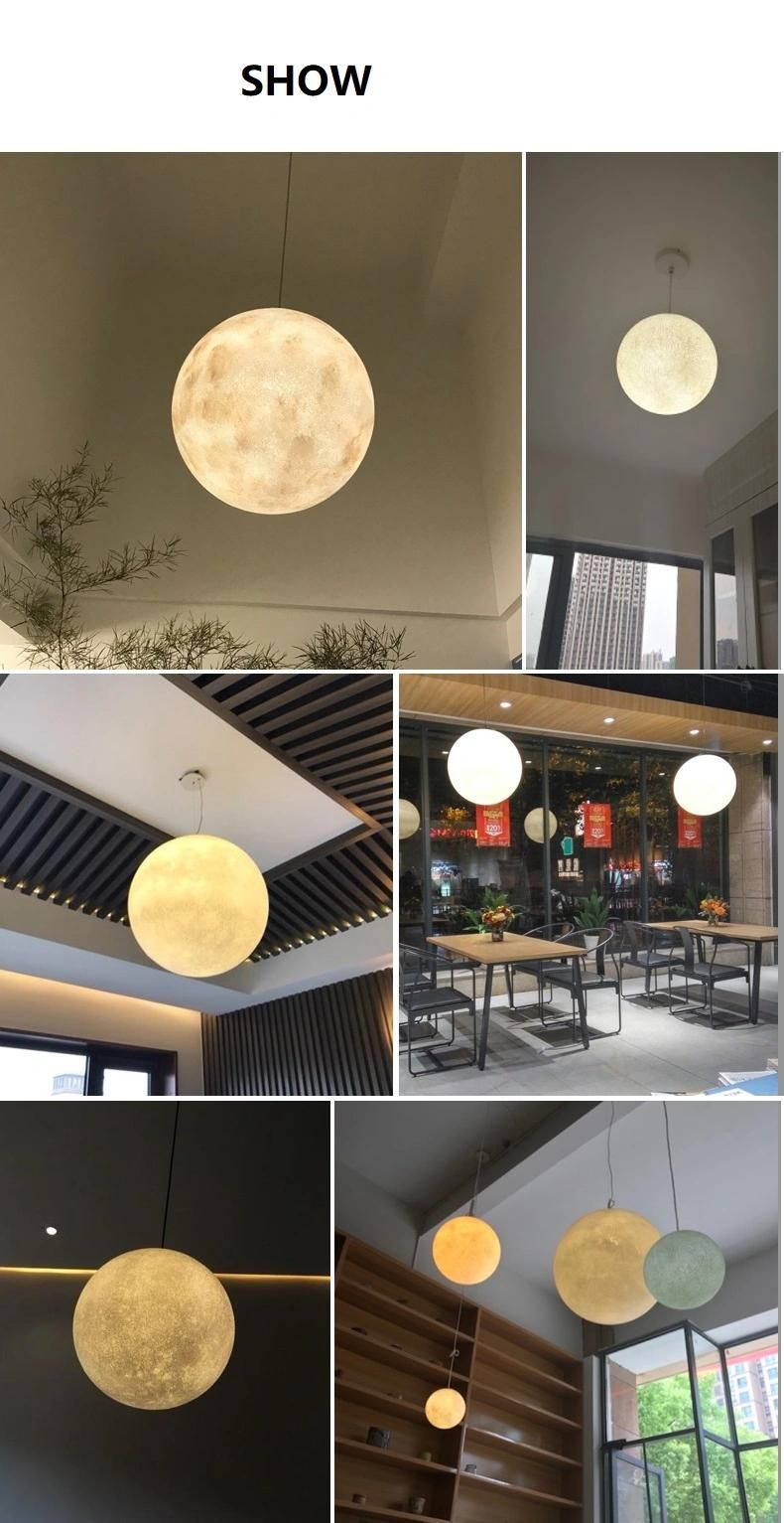 Moon Chandelier LED Indoor Lamp Decoration Suspension Light Pendant Lighting