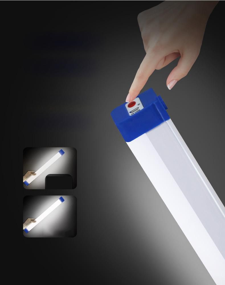 Mobile Rechargeable Lamp Household Emergency Spare Magnet Tube LED Lamp Rechargeable Night Market Lighting