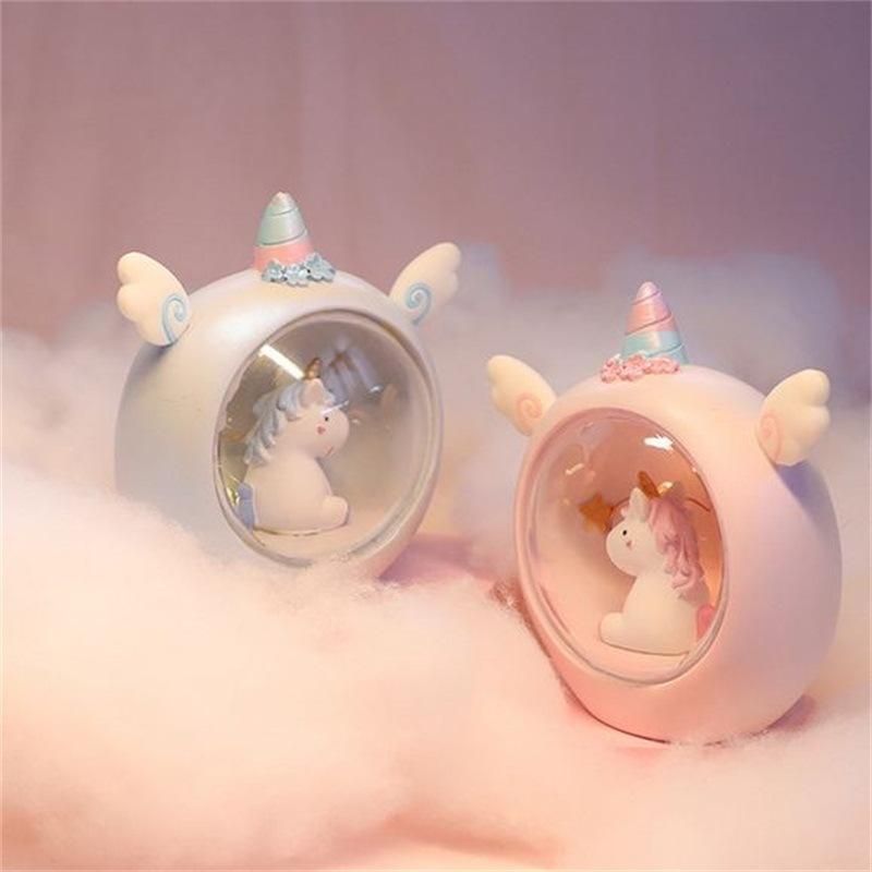 Unicorn Night Lights Room Decorations Tables Decorated with Star Lights