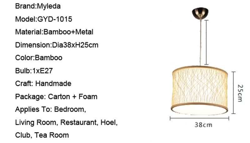 Retro Hotel Corridor Classic Wooden Cloth Cover Chandelier of Home