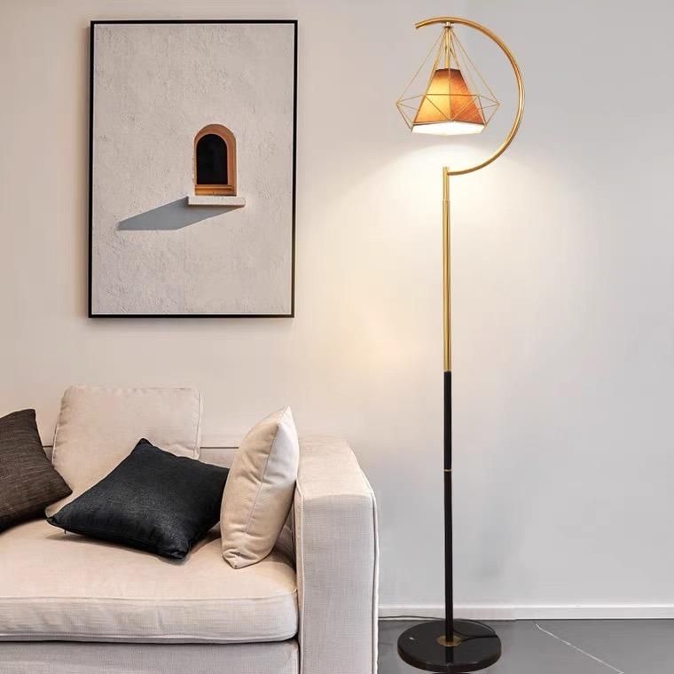 Simple Modern Nordic Living Room Bedroom Sofa Eye Protection Light Luxury Creative Diamond Remote Control Vertical Table Lamp Floor Lamp