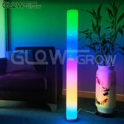 Music Sync Colorful Atmosphere Decoration Corner Floor Lamp for Living Room with Smart APP and Remote Control Color Changing Mood Lighting