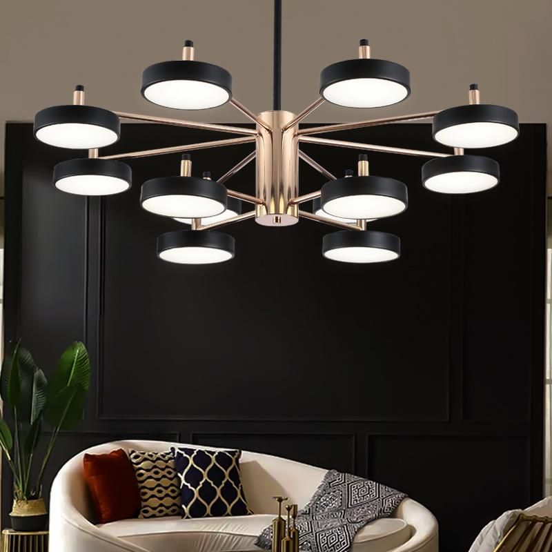 Nordic Style Art Decoration Light LED Panel Pendant Ceiling Indoor Light