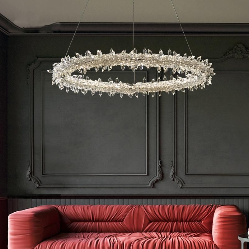 Crystal Lamp Living Room Bedroom Light Luxury Nordic Crystal Pendant Lamp