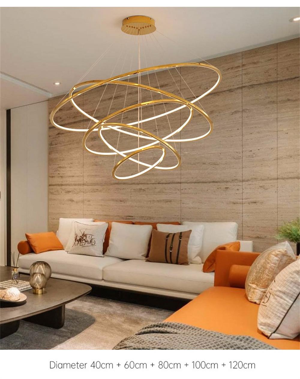 Living Room Decoration Modern LED Chandelier Bedroom Chandelier Living Room Big House Hotel Loft Interior Lighting Creativity