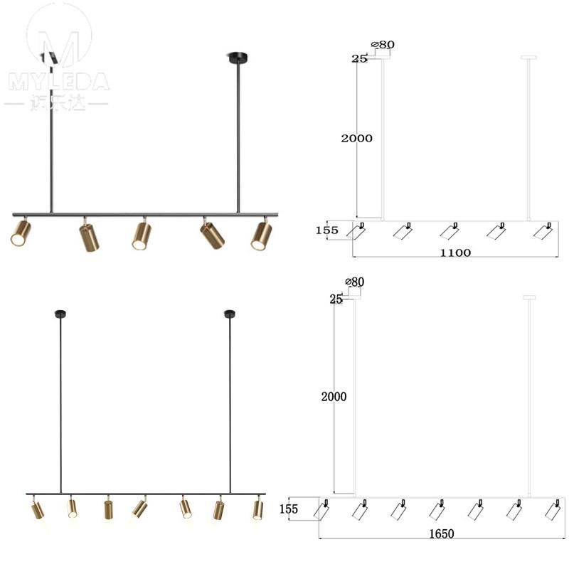 Modern Metal Hotel LED Pendant Lamp