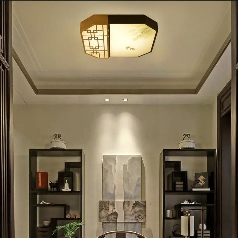 Ceiling Lamp Chinese Style Copper Living Room Dining Bedroom Ceiling Light