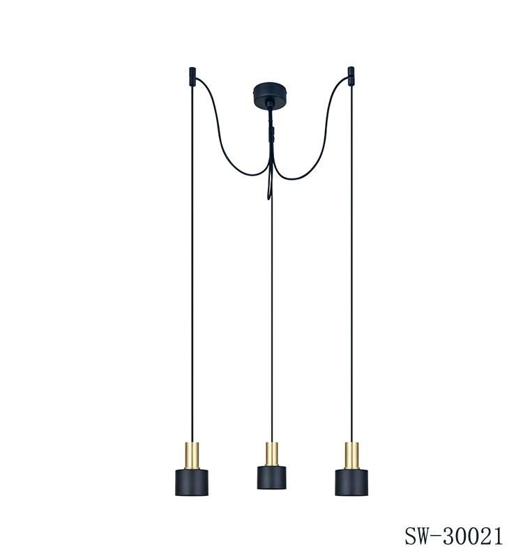 Vintage Dining Room Iron Aluminum Multi Heads Pendant Light for for Study Room/Office Lamp