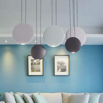 Post-Modern Round Pendant Light Art Restaurant Nordic Simple Dining Table Bedside Bed Round Pendant Lamp (WH-AP-251)