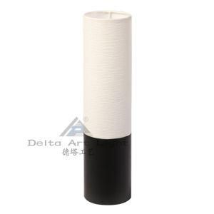 Classical Cylinder Paper Table Lamp with Black Base (C5003020-B1WP)