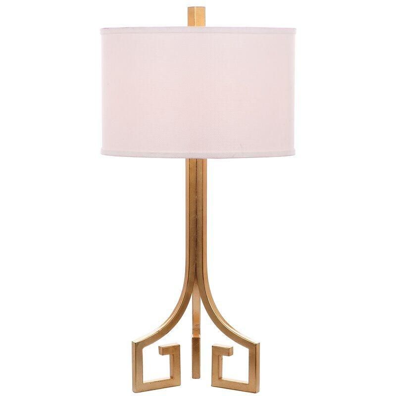 High Quality Hotel Home Decorative Gold Base Fabric Shade Modern LED Table Lamp