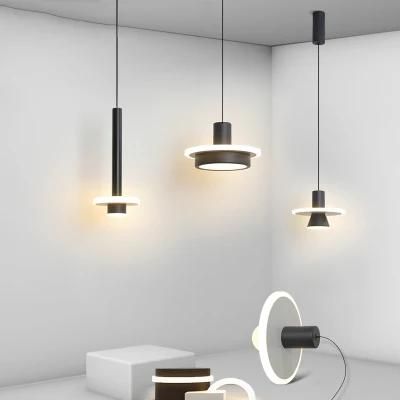 Modern Minimalist Bedroom Nordic LED Julious Tubular Monochromatic Modern Pendant Light (WH-AP-341)