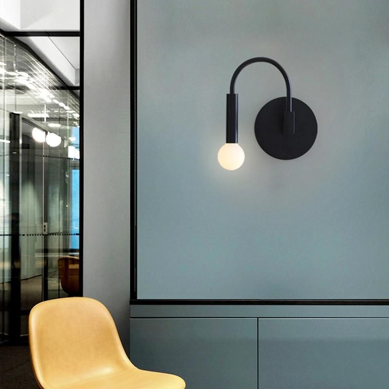 Black Wall Lamp Living Room Bedroom Bedside Hotel Aisle Wall Lamp