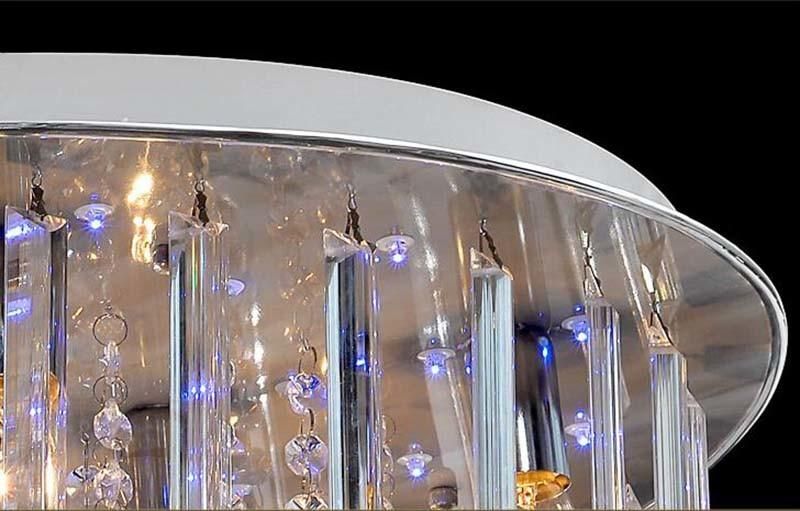Oval Crystal Chandelier for Living Room Bedroom Hotel Ceiling Chandelier (WH-CA-55)