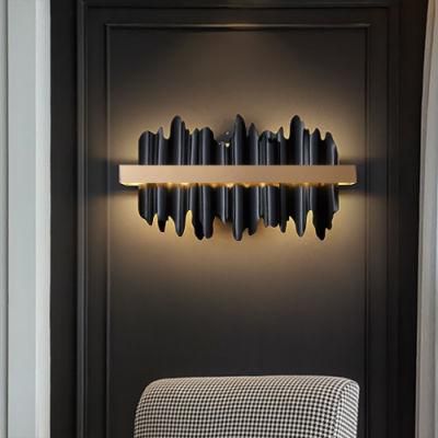 Modern LED Wall Sconce Light Gold/Black Bedroom Living Room Luxury Wall Light (WH-OR-67)