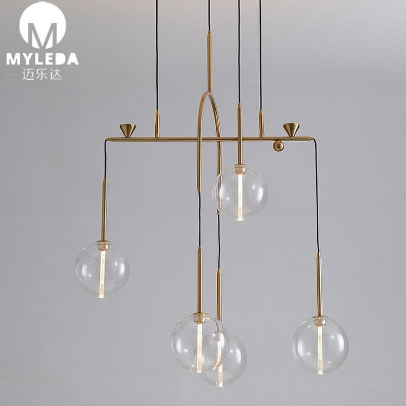 Modern Glass Indoor Chandelier Decorative LED Pendant Light