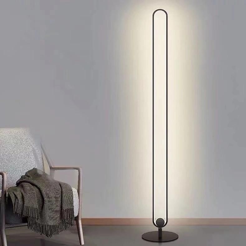 Home Lighting Modern Color Changing Floor Light Aluminum Simple Bedroom Tude Standing LED Floor Lamp