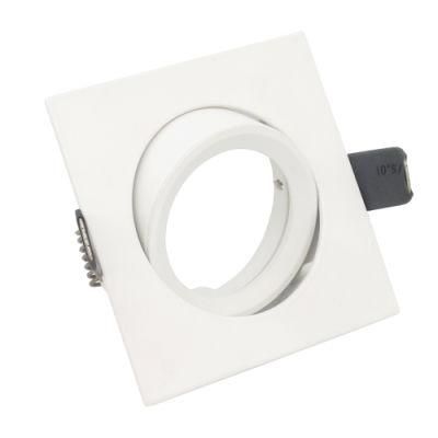MR16 GU10 LED Lighting White Square Recessed Spot Light Frame (LT1209)