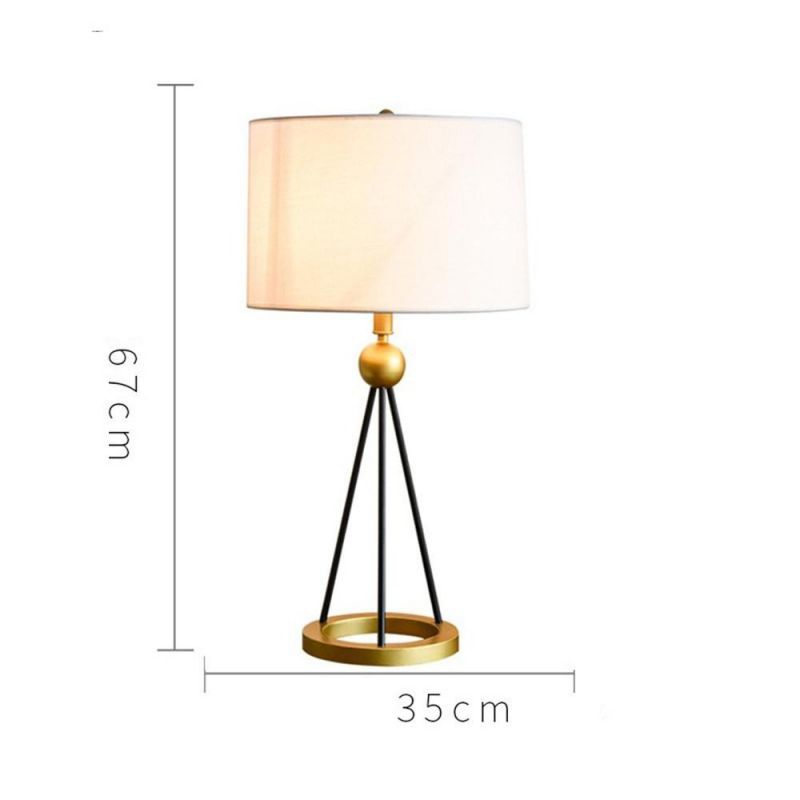 American Simple Living Room LED Desk Lamps Simple Warm Bedroom Bedside Lamp Creative Light Luxury Post-Modern Study Table Lights