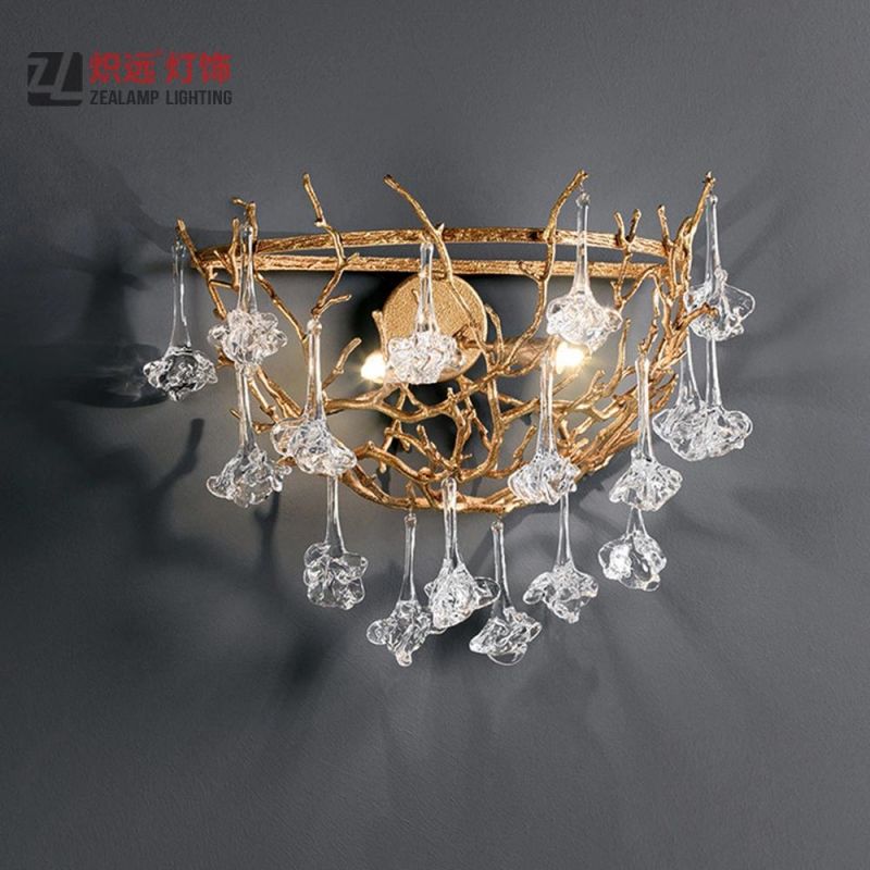 New Design Bedroom Decoration Copper Beside LED Wall Lamp