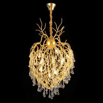 2022 Contemporary Meerrosse Gold Ball Hanging Light Chandelier Luxury Pendant Light Fixtures