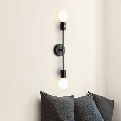 Creative Bedside Iron Double Head LED Wall Lamps Bedside Lamp (WH-VR-17)