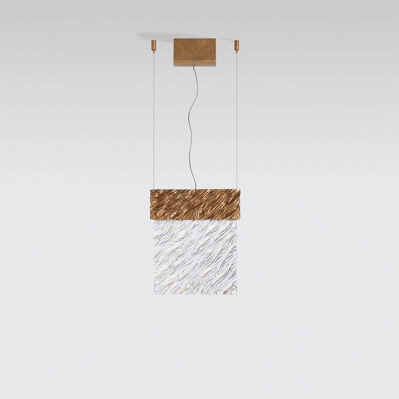 2022 Art Glass Pendant Light Luxury LED Pendant Lamp Long Decorative Lighting Chandelier for Living Dining Room