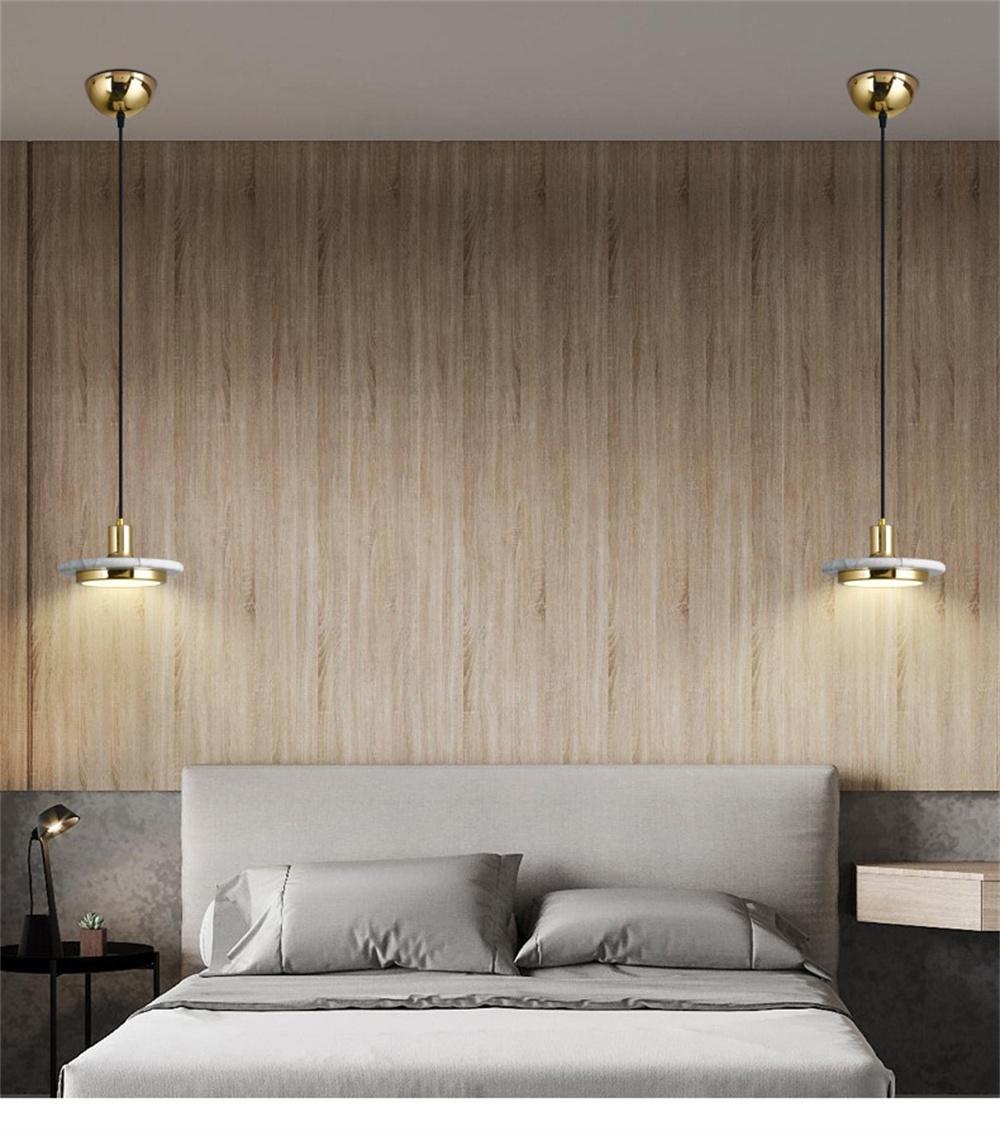 Nordic Bedroom Pendant Light Marble Creative Personality Restaurant Lamp Simple Bar Small Pendant Lamp