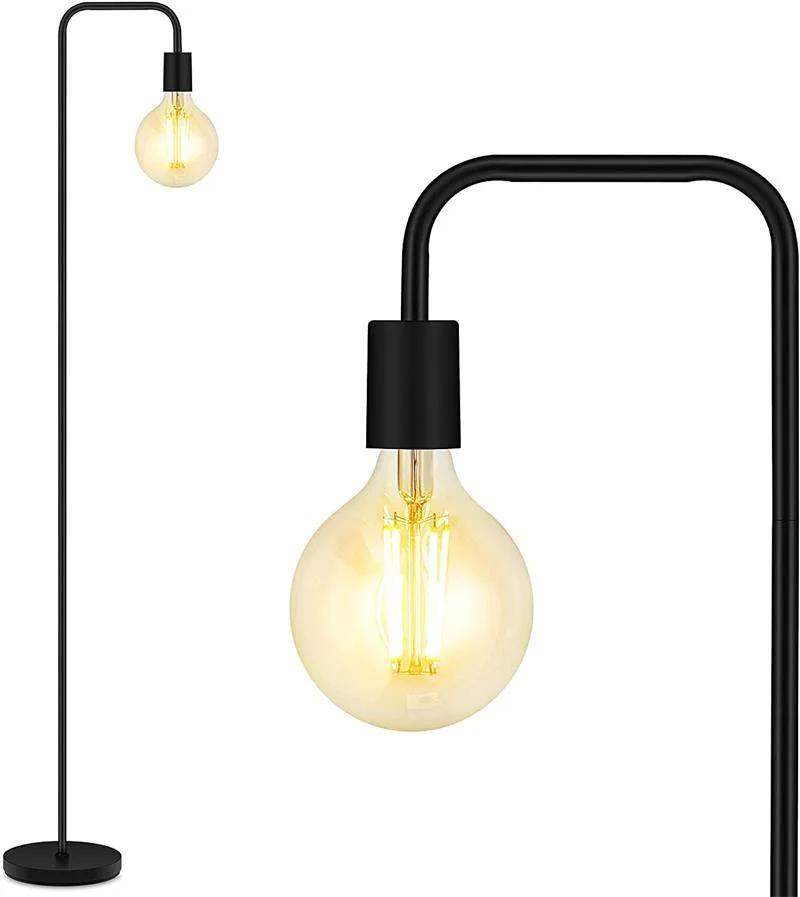 Nordic Indoor Modern Floor Lamp with Remote Control Industrial Standing Lighting