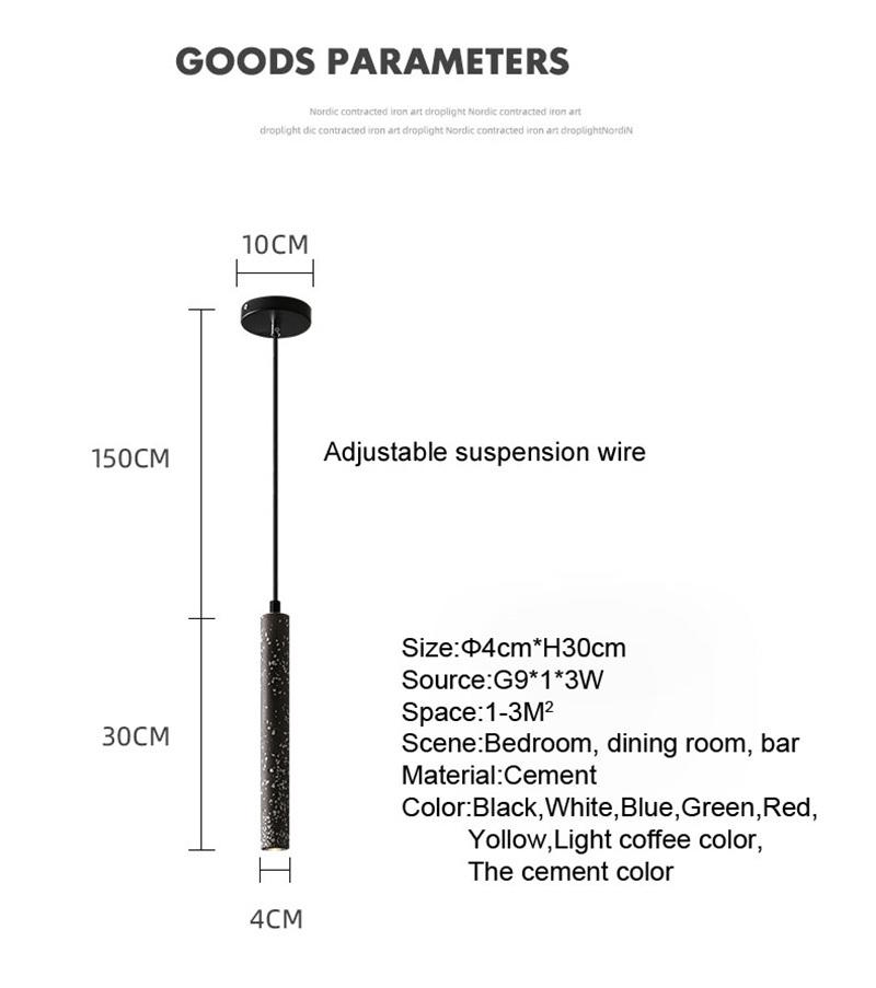 Cement Lamp, Engineering Lamp, Industrial Style Dining Lamp, Bar Table Lamp, Retro Bar Chandelier, Single Head Restaurant Lamp, Bedside Lamp