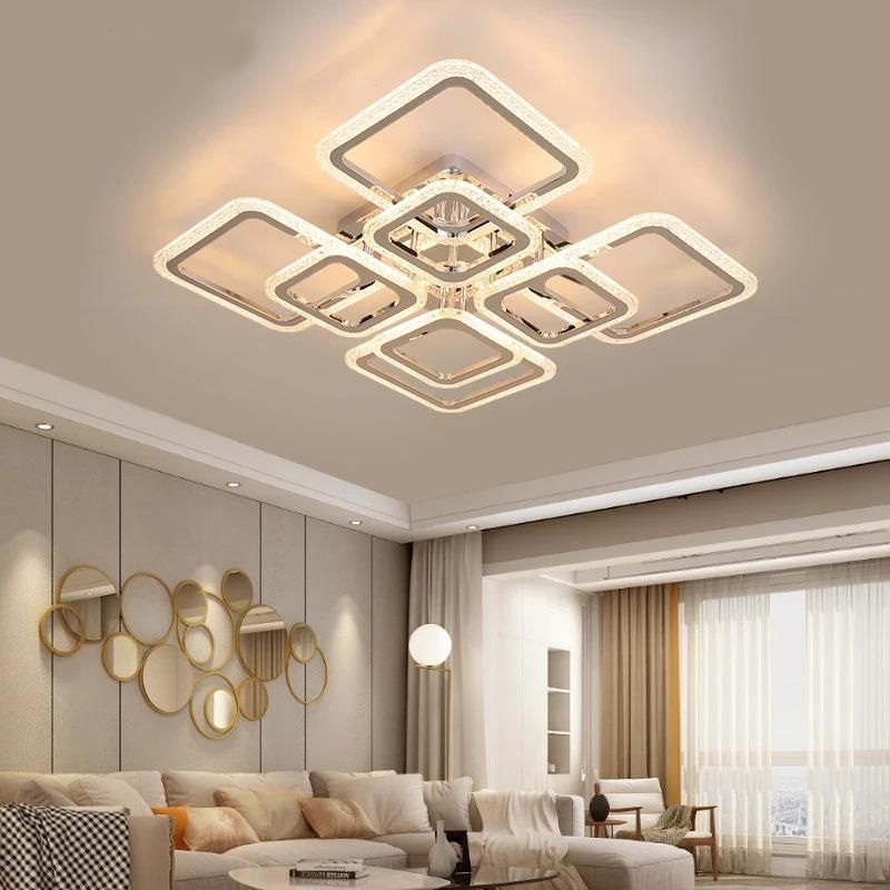 Luxury Crystal Chandeliers Decorative Home Rain Indoor Vermilion LED Chandelier Light