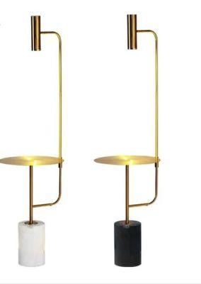 Modern Marble Decoration Floor Lamp Contemporary Gold/Black LED Floor Lamp for Hotel Room and Home