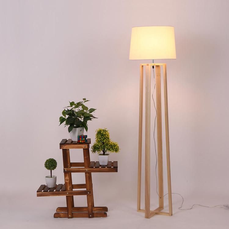 Bamboo Natural Color Large Tripod Floor Lamp with White Linon Furniture/Lighting/LED Lighting /Lamp/Decoration/ LED/Tripod/Indoor Light/
