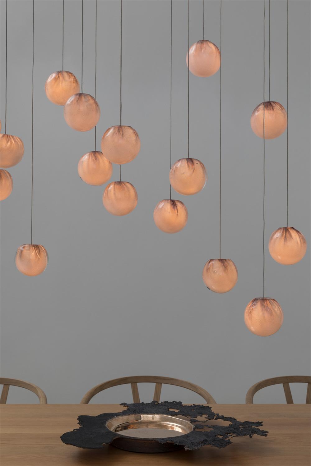 2022 Modern Simple Antique Indoor Decor Glass Ball Pendant Light