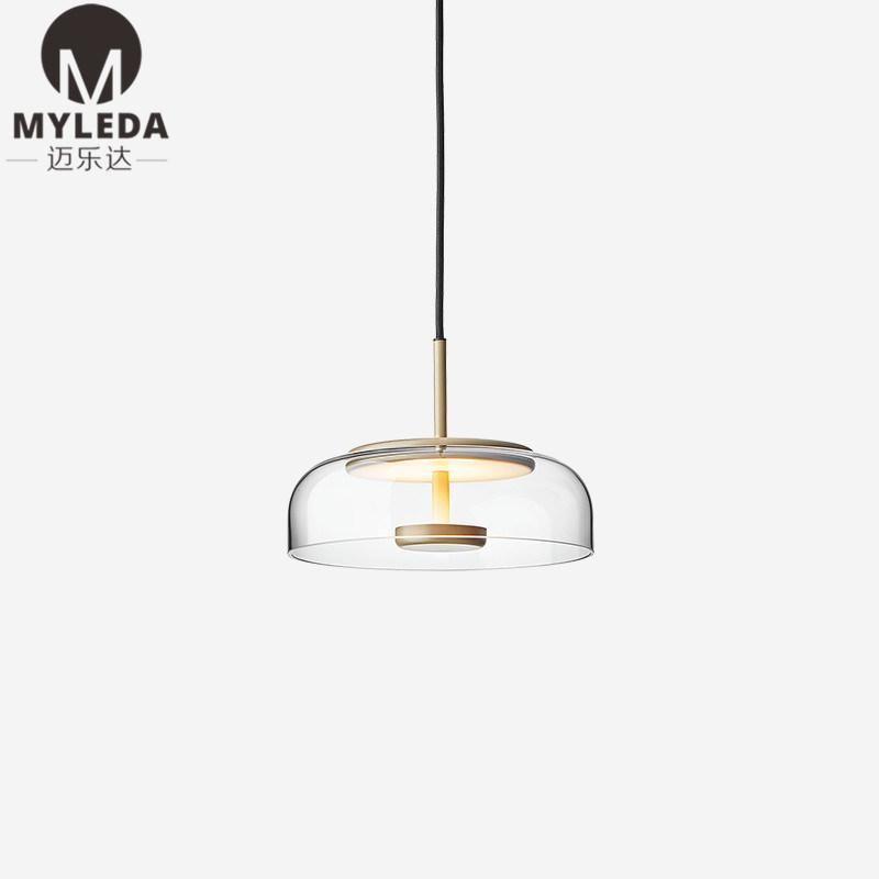 Hotel Modern Transparent Glass Table Desk Lamp for Hotel Project