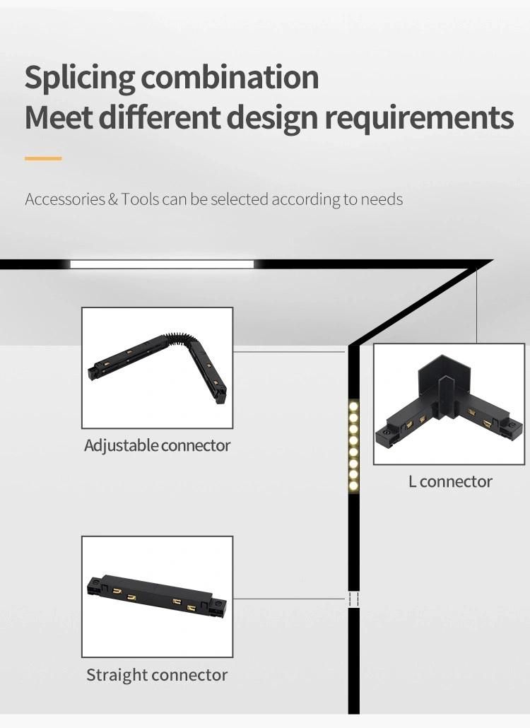 New Design Magnetic Track Light 48V LED Track Lighting System