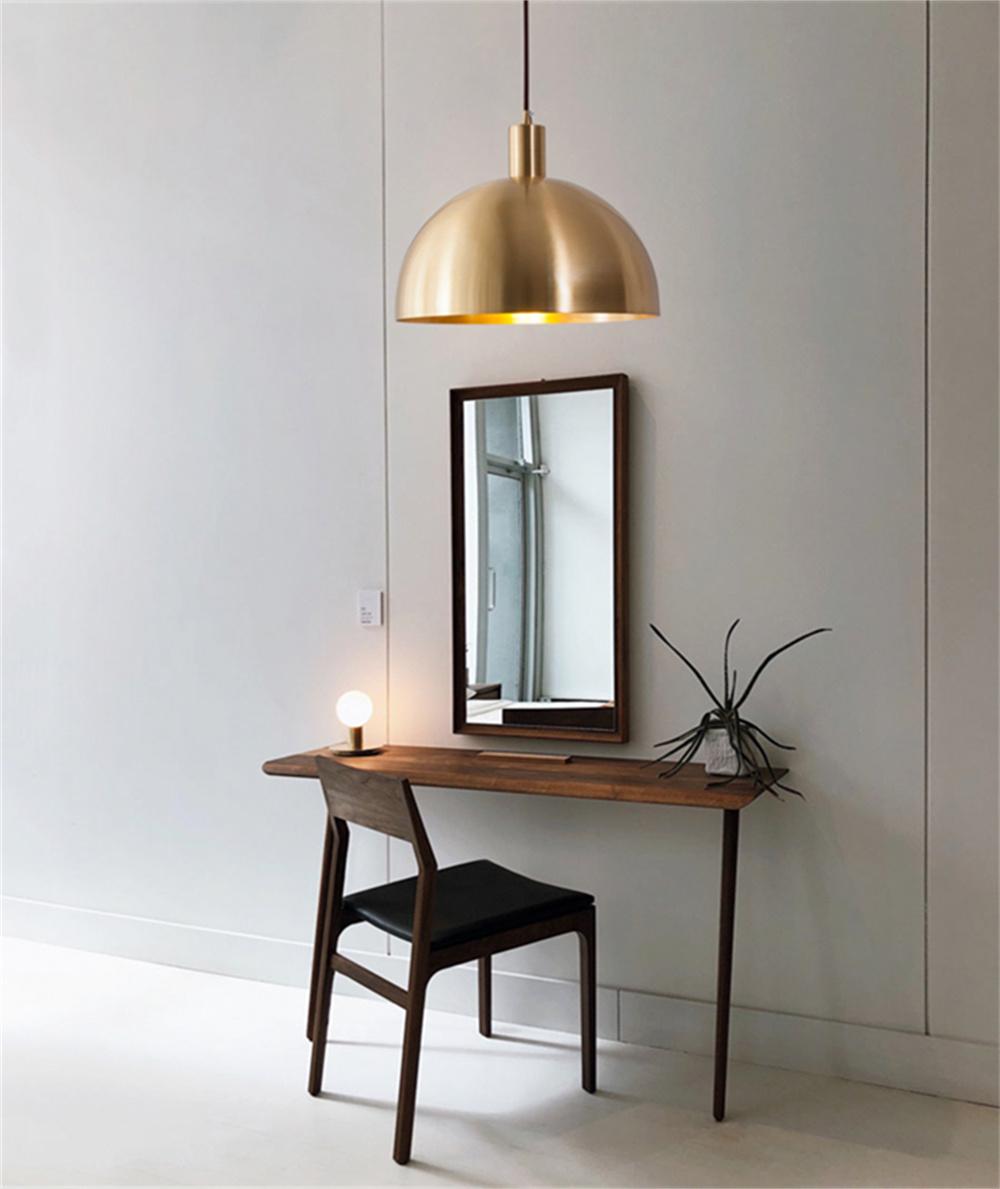 Nordic Brass All Copper Restaurant Bar Simple Chandelier