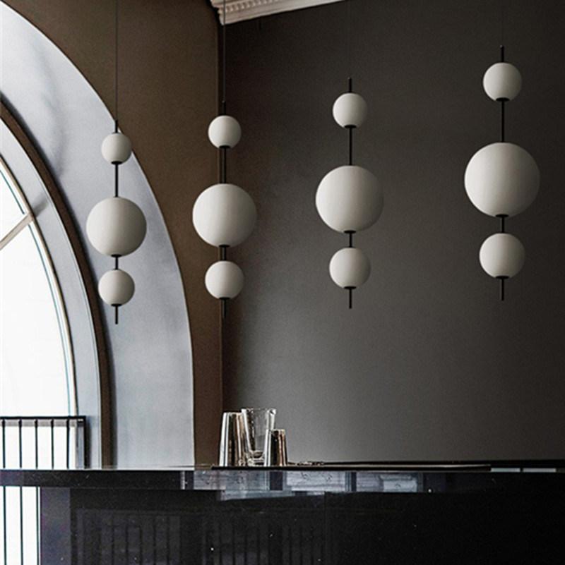 Modern Ball Pendant Light Design Glass Light Restaurant Cafe Bar Bedroom Kitchen Dining Room Pendant Lamp (WH-AP-158)