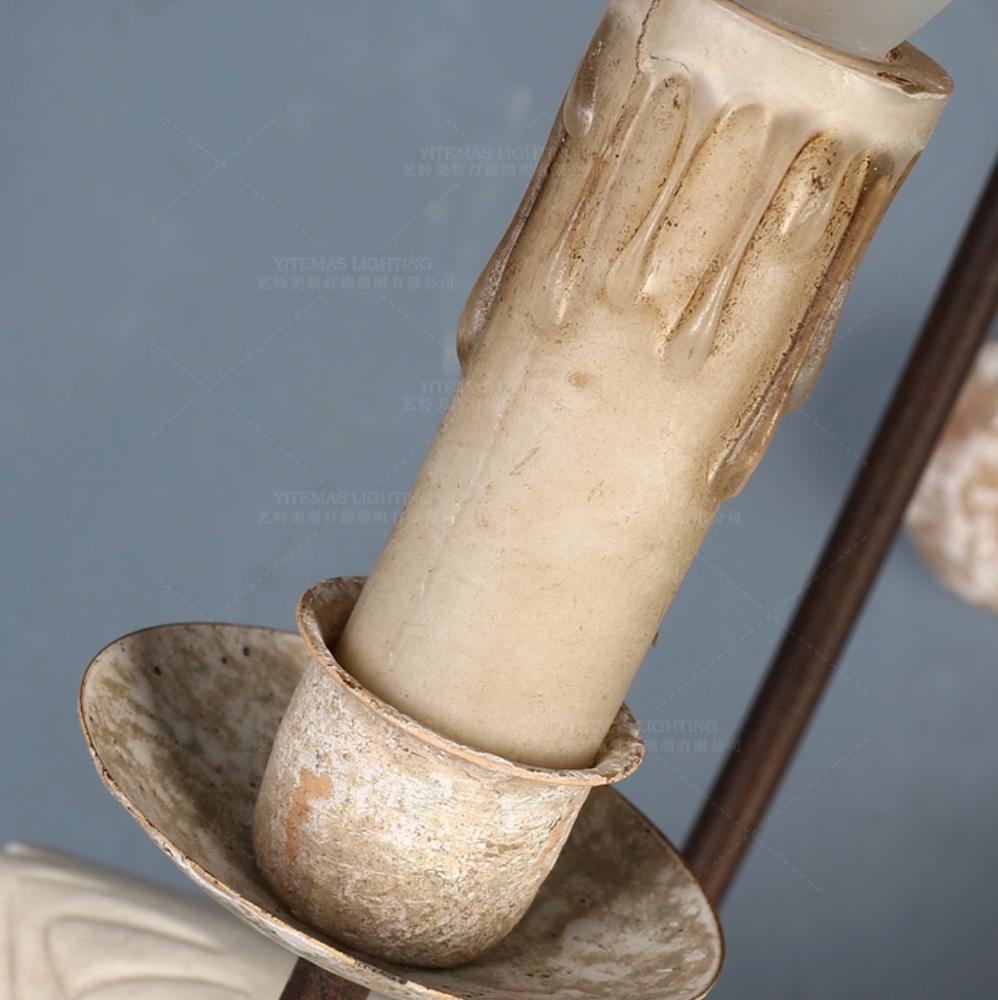 Retro Bird Wall Lamp French Vintage White Wood Wall Sconce Rustic Wall Lamp (WH-VR-70)