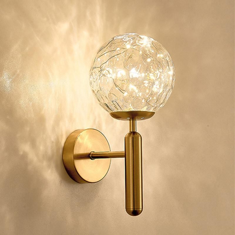 Modern Decorative Full Star Wall Lamp Black Gold for Children Bedroom Living Room Wall Mounted LED Light (WH-OR-116)