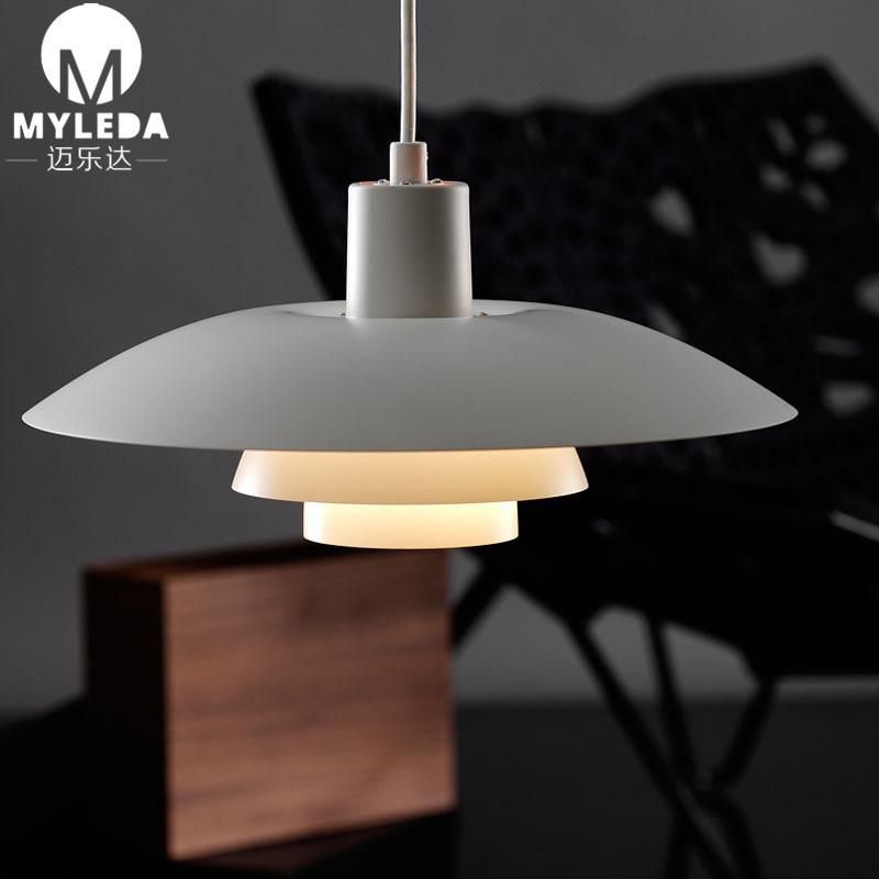 Interior White Metal Modern Pendant Hanging Decorative Light