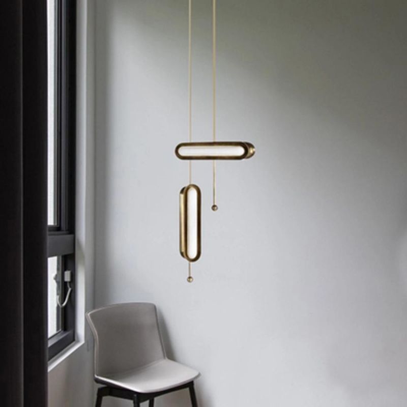 Modern Metal Pendant Lamp Designrer Simple LED Lights Nordic Loft Restaurant Kitchen Living Room Pendant Lamp (WH-AP-190)