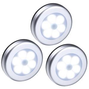 Cheapest High Quality Magnetic 3m Sticker 1W 6 LED Sensor Night Light