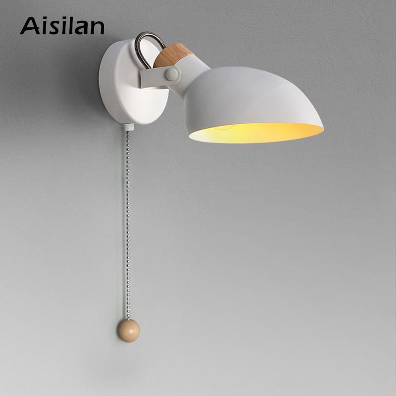 Vintage Creative Wall Light LED Bedside Bedroom Foyer Study Wall Lamp with Switch (Wh-VR-93)