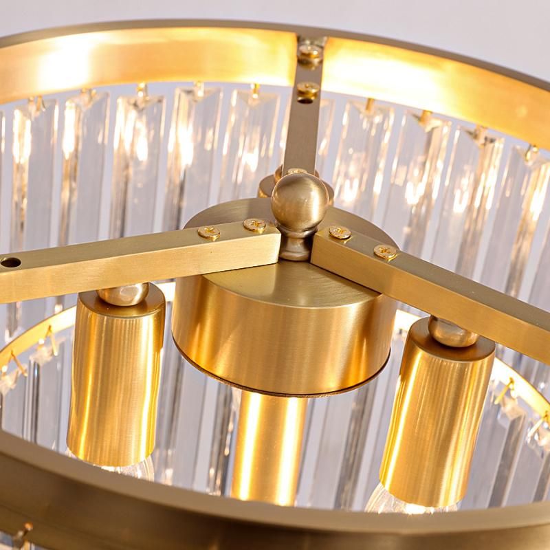 Crystal Table Lamp Floor Lamp Light Luxury Modern Creative Lighting Living Room Bedroom Gold Floor Lamp (WH-MFL-80)