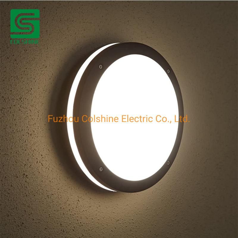Round E27 LED Bulkhead Wall Light Aluminum Outdoor Bulkhead Lamp