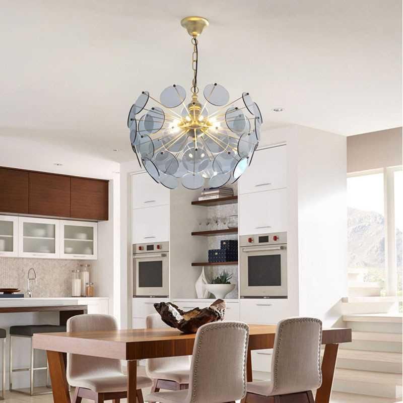 Nordic Glass Ball Round Bubble Ball Branching Pendant Lamp